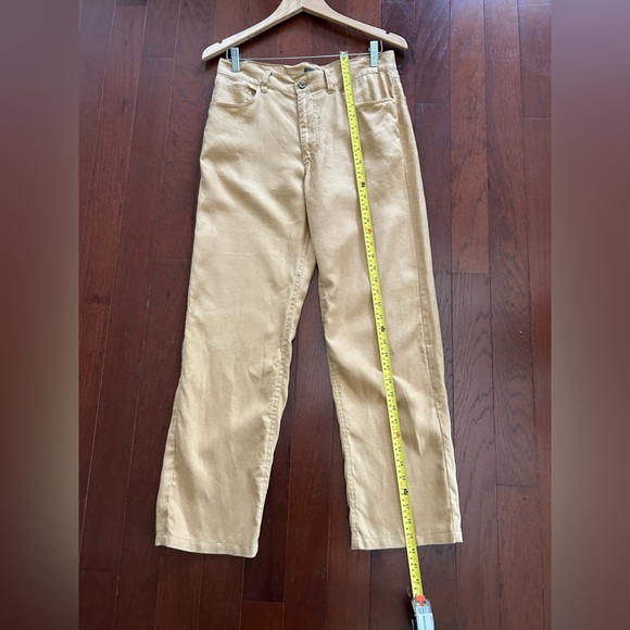 Henry Cotton’s Neiman Marcus Pants - Size 32 linen cotton blend Carmel Beige - Picture 3 of 8
